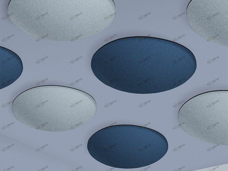 Slalom Световая и цветная звукопоглощающая потолочная панель Ecorange sun-id-1418667