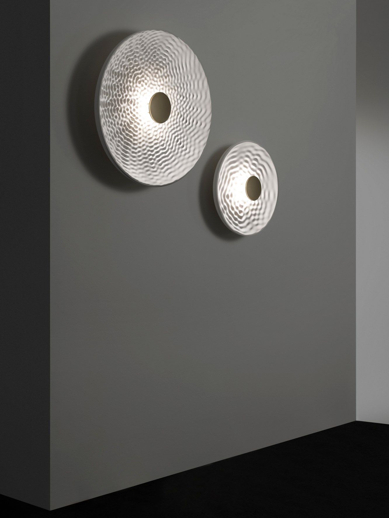 Светодиодный настенный светильник из штукатурки и латуни RADAR INTERIOR Pulse ARCH-00101364 - Вид №8