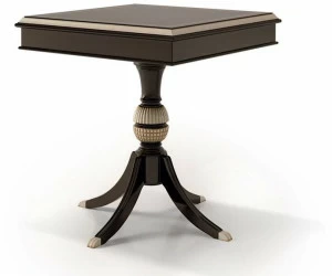 Carpanese Home Стол высокий квадратный с основанием 4 звезды Heritage 6313