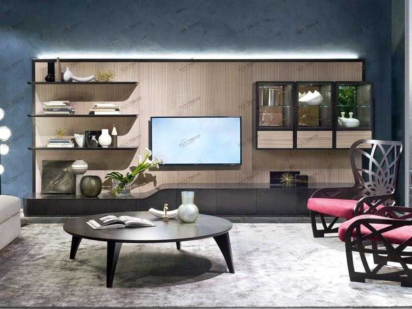 Carpanelli Модульная оборудованная стенка с подставкой под телевизор Desyo Lb48 a-b-c-d