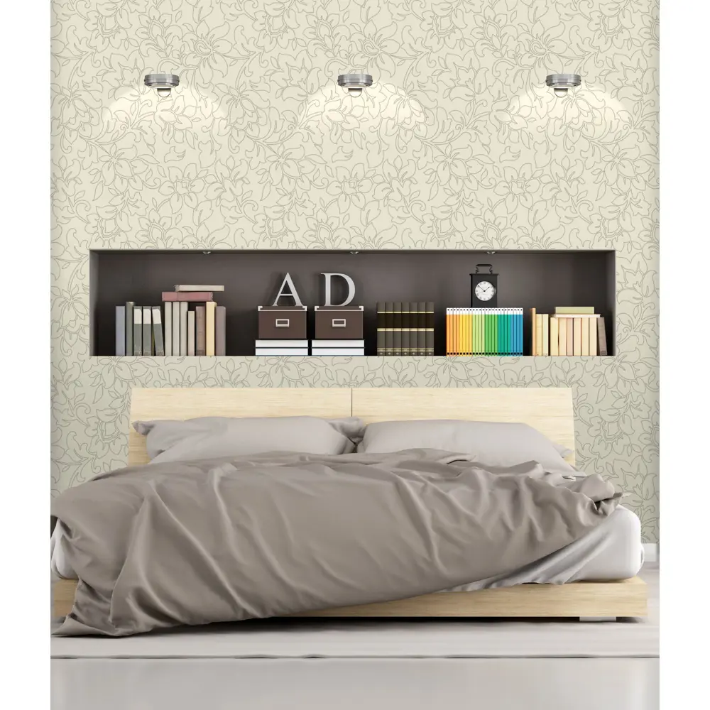 Обои флизелиновые Ateliero Вера бежевые 1.06 м 68114-02 STLM-2114826 - Вид №2