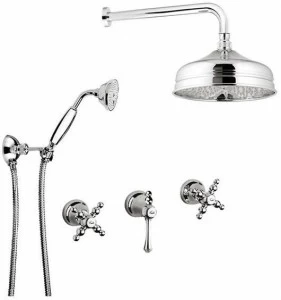 Rubinetteria Giulini Душевой набор с лейкой Parigi 7316w2kb