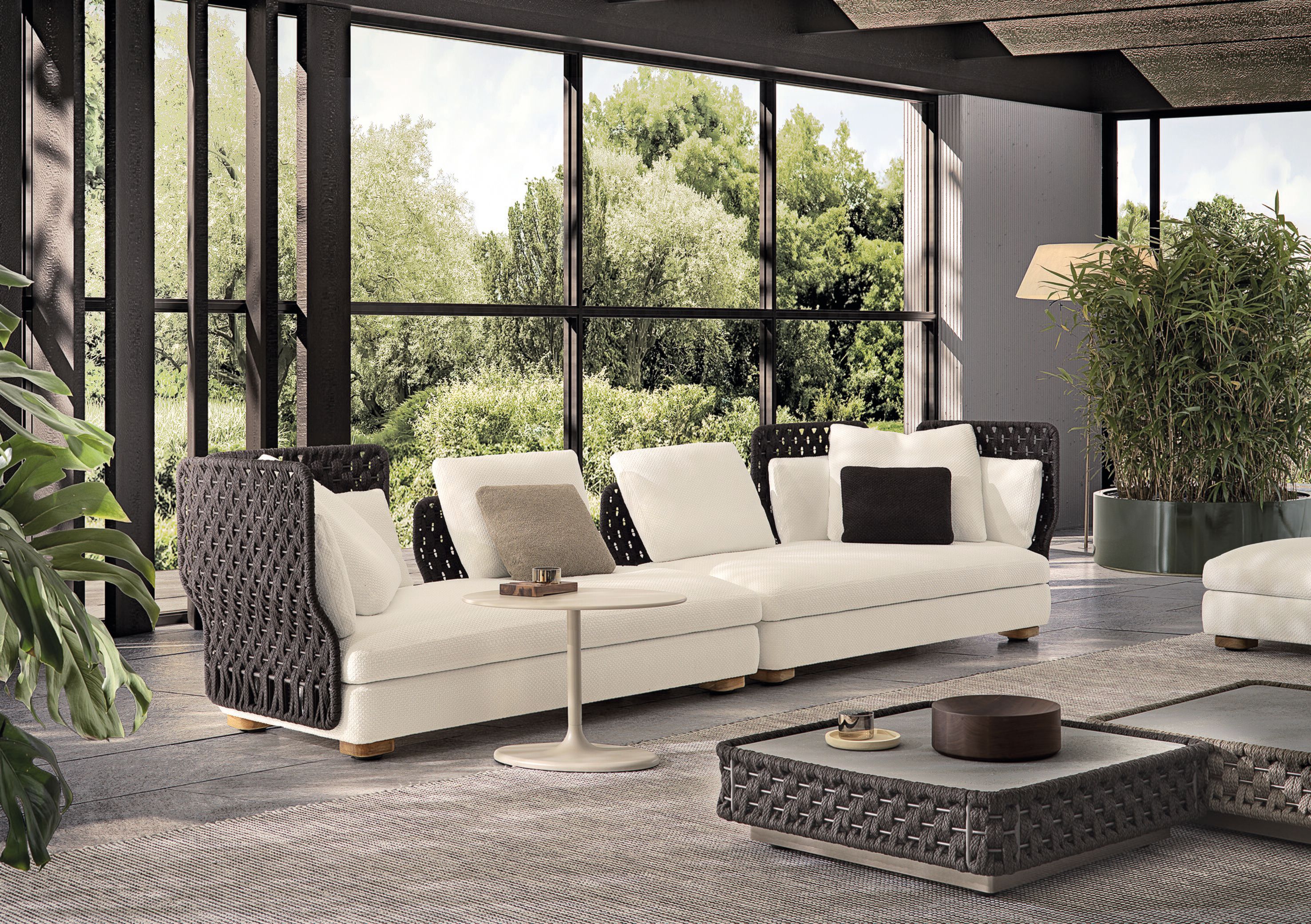 Модульная ткань открытый диван Minotti AMII ARCH-00129240 - Вид №2