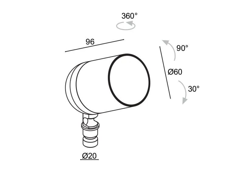 Алюминиевый светодиодный световой столб L&L Luce&Light Pivot B ARCH-00150964 - Вид №3