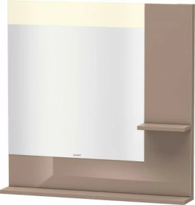 VE732108686 Vero Зеркало с полочками сбоку и внизу Капучино глянцевый лак