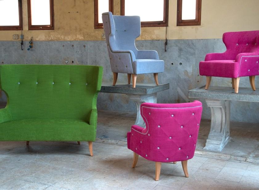 Domingo Salotti Диван из ткани с высокой спинкой Donna sun-id-1416210 - Вид №3