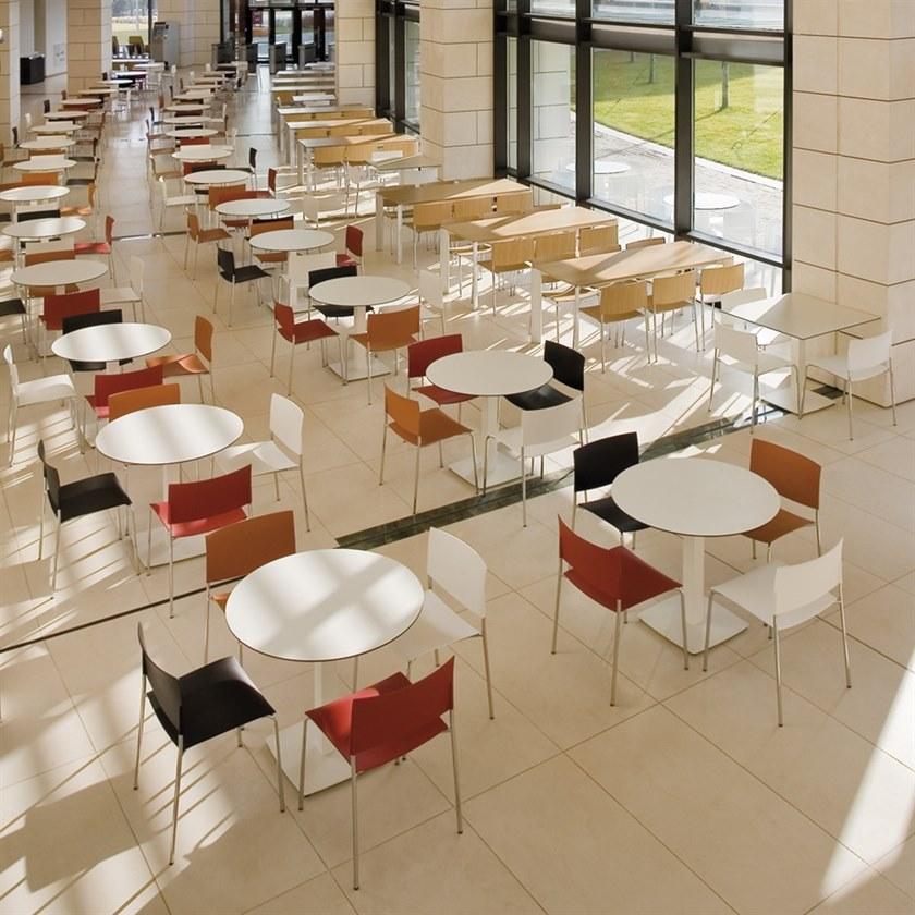 Andreu World Квадратный стальной стол Colors Bm4550 - Вид №3