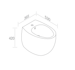 S558T1R1V0.140 Биде напольное Dot A. e T. Italia AeT ITALIA DOT 2.0 - Вид №1