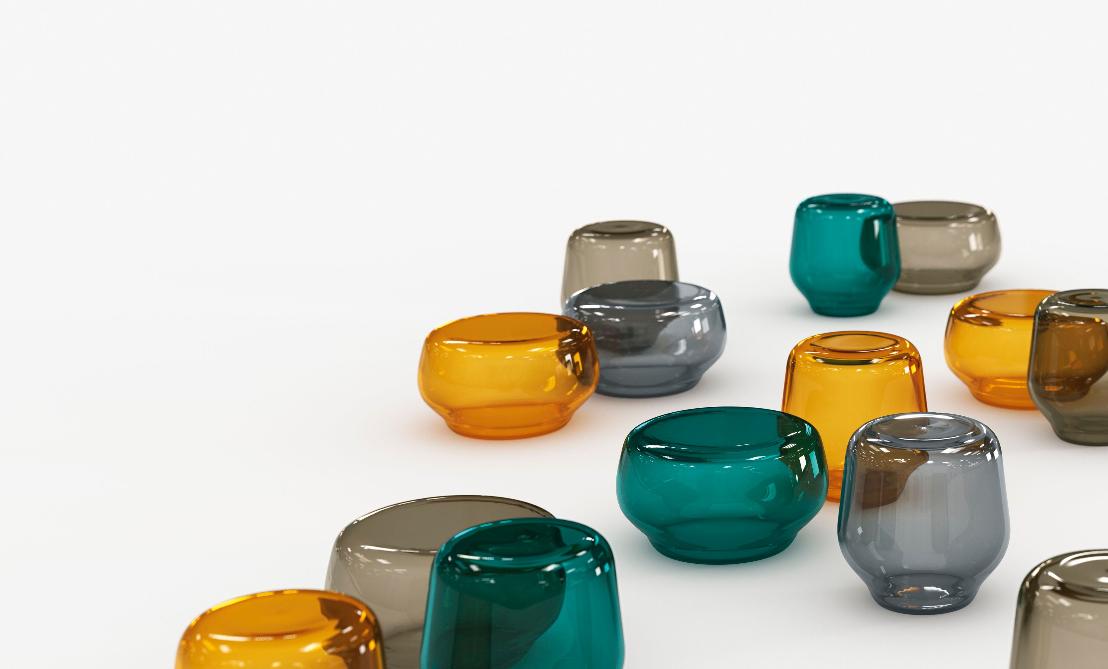 Круглый журнальный столик из дутого стекла Tonelli Design OASIS ARCH-00033404 - Вид №3