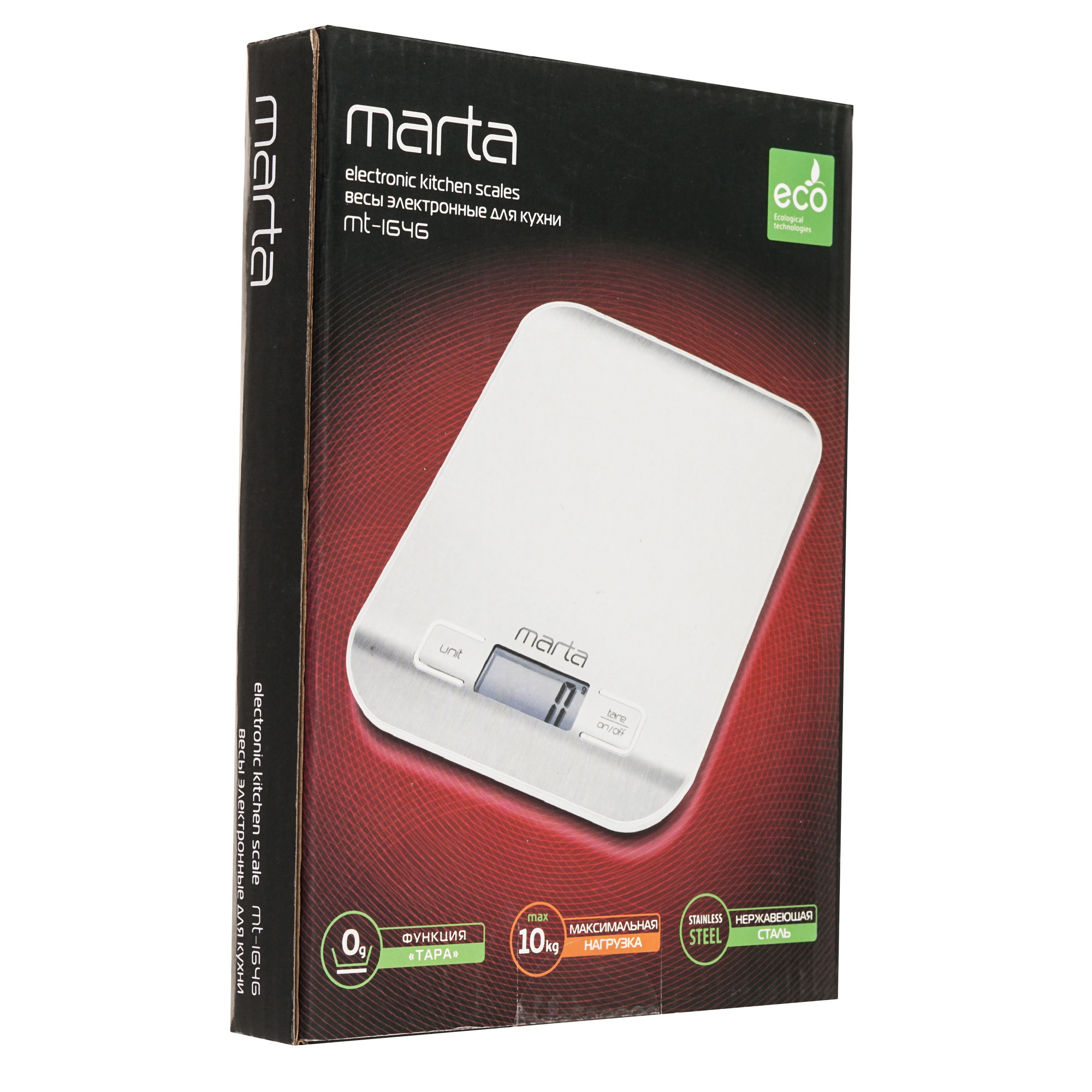 9907816 Кухонные весы MARTA MT-1646 серый STDN-0009010 - Вид №6