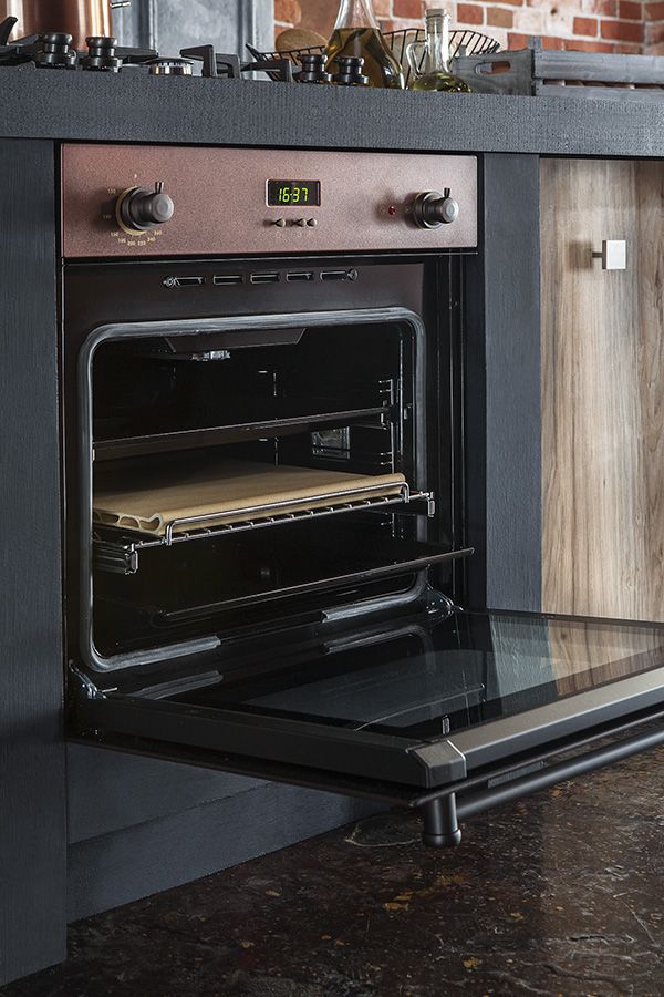 OKB 1082 CRC Встраиваемые электрические духовки / neo classic, серия " 1889", 59.5 х 59.5 x 56, электрическая, дисплей, 9 режимов, гриль, конвекция, телескопические направляющие, камень для пиццы, медный+латунь Korting Korting 1889 Santreyd  - Вид №2
