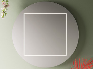 Зеркало со встроенным освещением для ванной комнаты