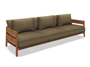 3-местный тканевый садовый диван