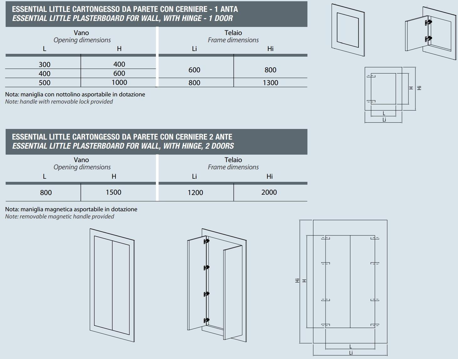 Scrigno Дверь заподлицо для небольших отделений Essential sun-id-1463102 - Вид №4