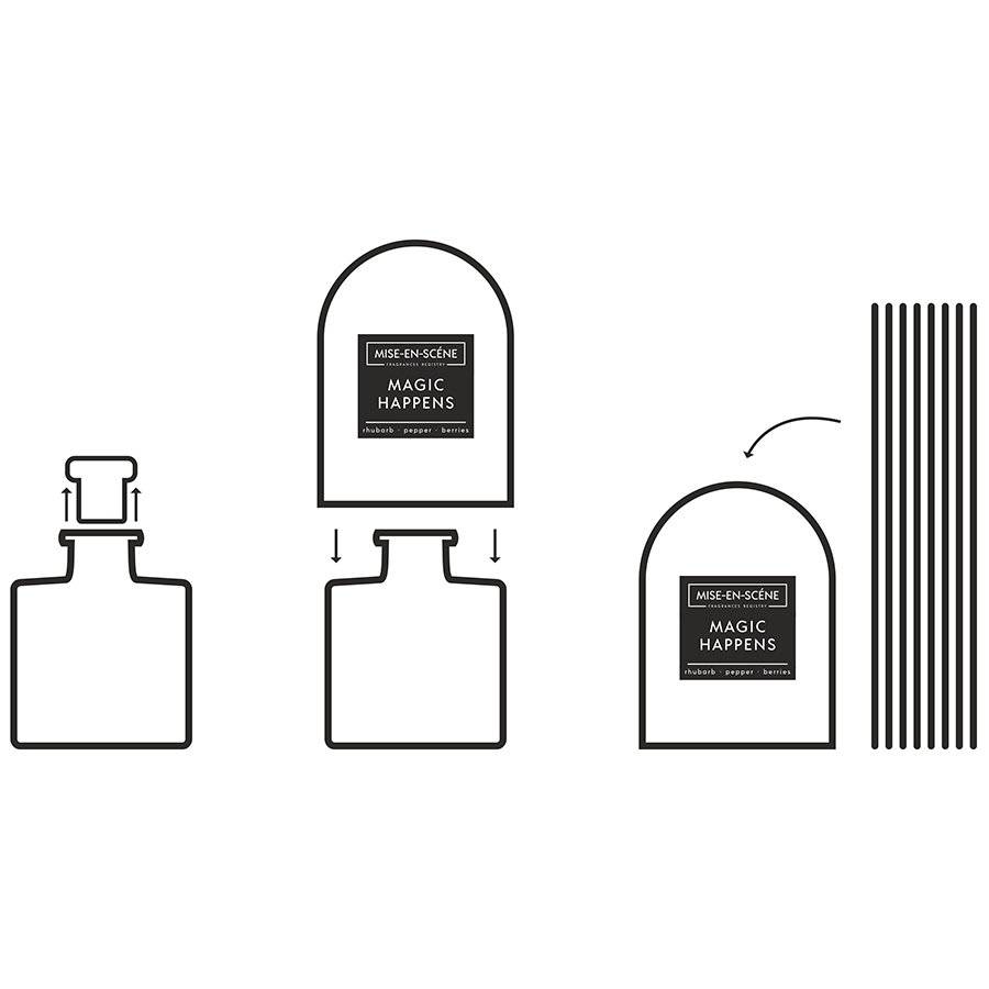 Диффузор ароматический Mise En Scene Magic Happens 200 мл AMBIENTAIR  00-3895019 Серебро  - Вид №2