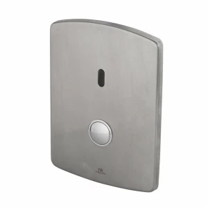 IR Двойной сливной клапан для унитаза (ECO). Установка в сплошные стены. Включает батарею 9 В  Complementos sensor NOKEN 100190266  BRUSHED STAINLESS STEEL