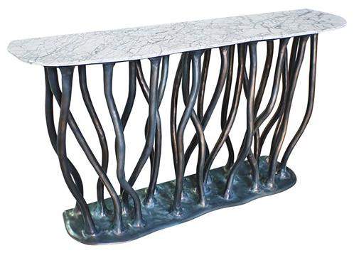 KARPA Овальная консоль из каррарского мрамора Allana K1027  - Вид №2