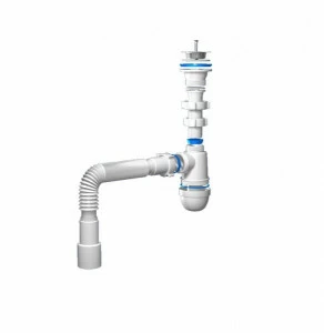 Сифон 1 1/2х40 с гибкой трубой 40х40/50 С0115 АНИ С0115