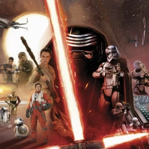 8-492-STAR-WARS-EP7-Collage Фотообои Komar Disney 2.54х3.68 м