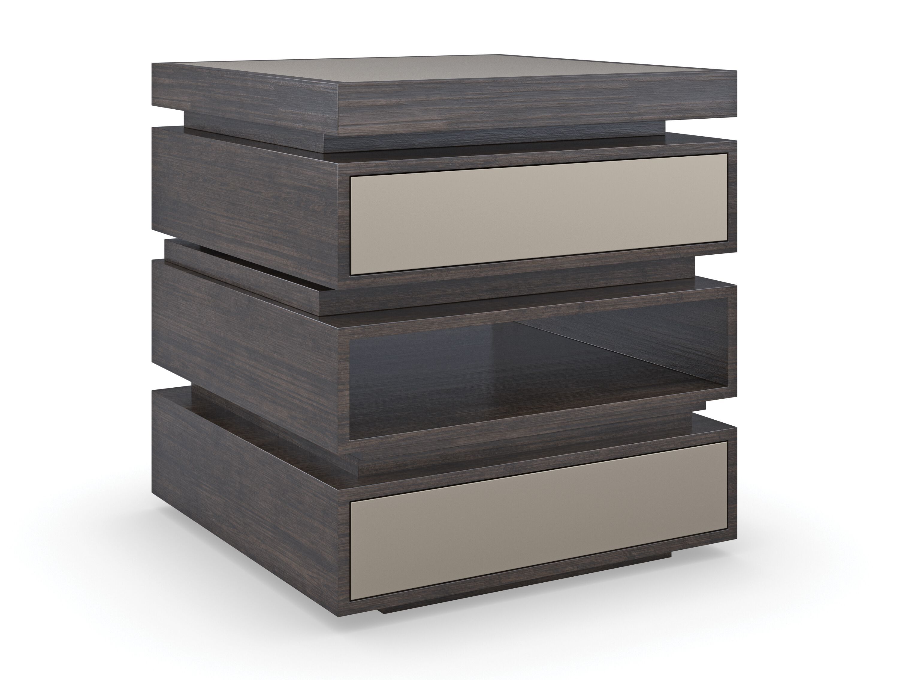 Высокий квадратный деревянный журнальный столик Caracole мода ARCH-00110755