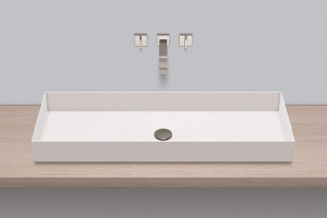 3214000401 Надставная раковина, ab.me1000, белая, противомикробное Alape серия ME (Metaphor)