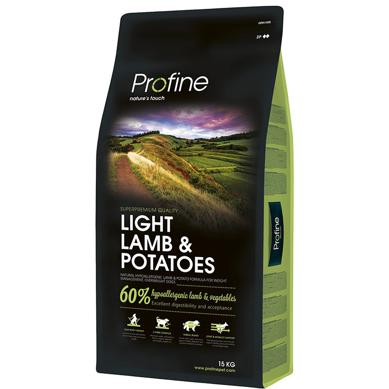 ПР0018437 Корм для собак при избыточном весе, ягненок сух. 15кг PROFINE 
