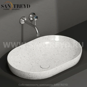 B6O61GG Встроенная раковина под столешницу овальная Ceramica Globo T-EDGE