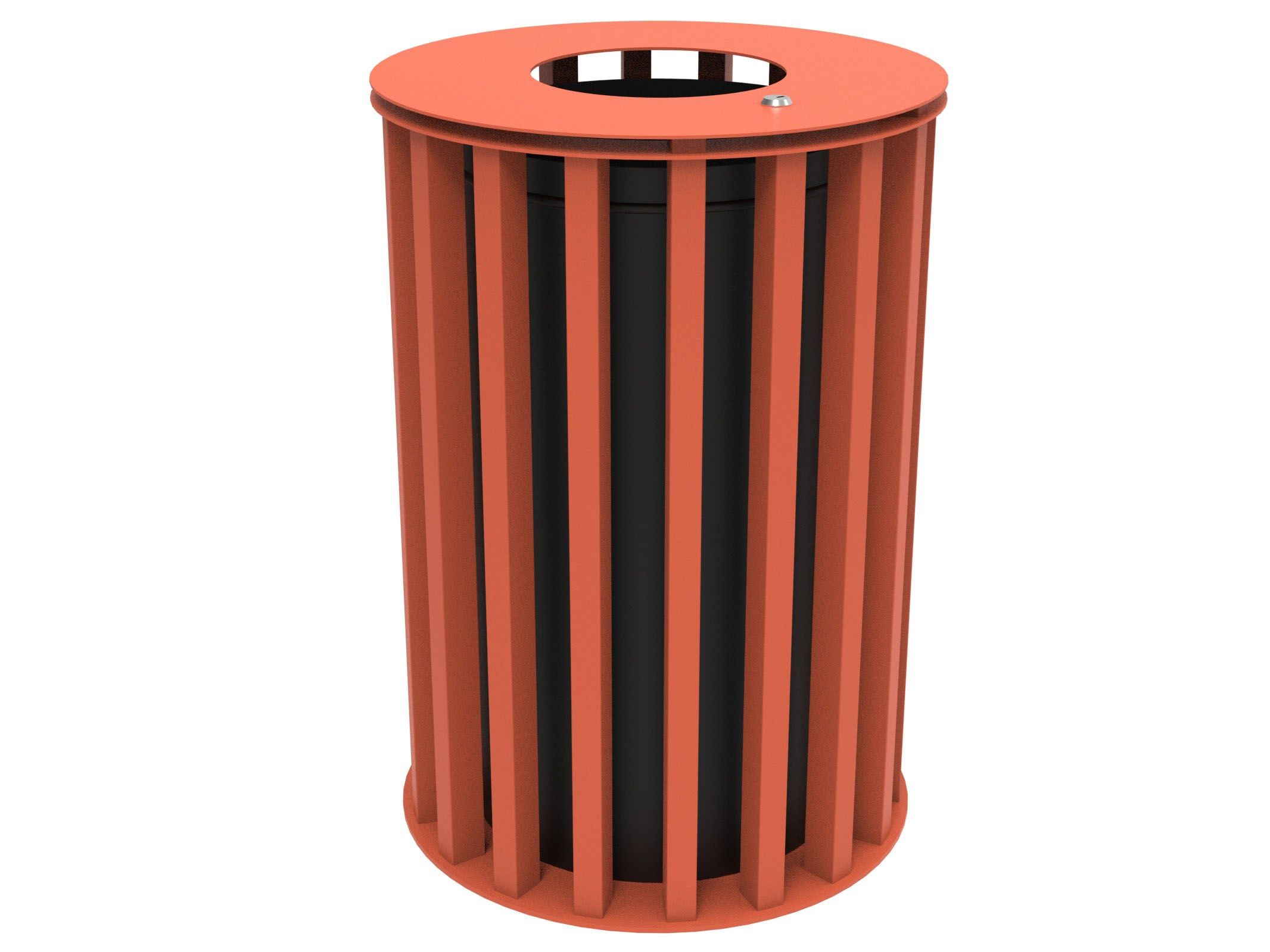 Оцинкованная стальная корзина для мусора с крышкой Lazzari Динамо ARCH-00087800 - Вид №32