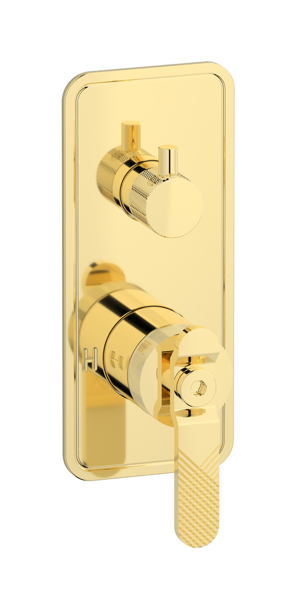 Встроенный смеситель для душа с двухходовым дивертером WE ARE IB b2310ii Pale Gold Bold