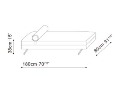 Dormeuse мягкая кожа CAMERICH Wake ARCH-00120192 - Вид №2