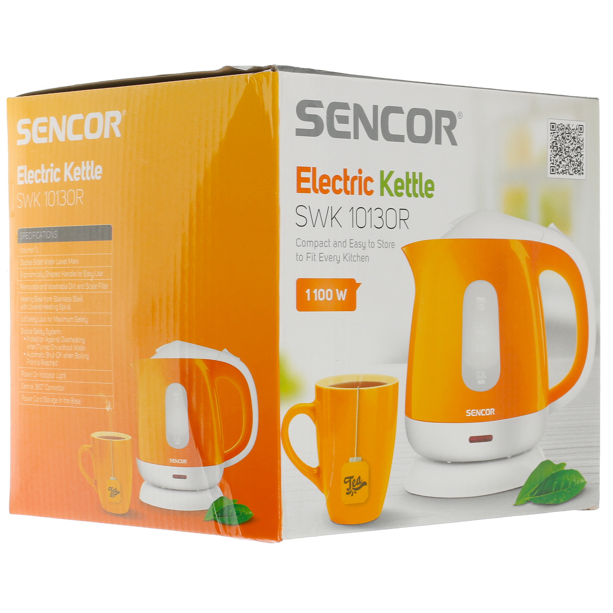 1213618 Электрочайник Sencor SWK 1013OR оранжевый STDN-0082825 - Вид №5
