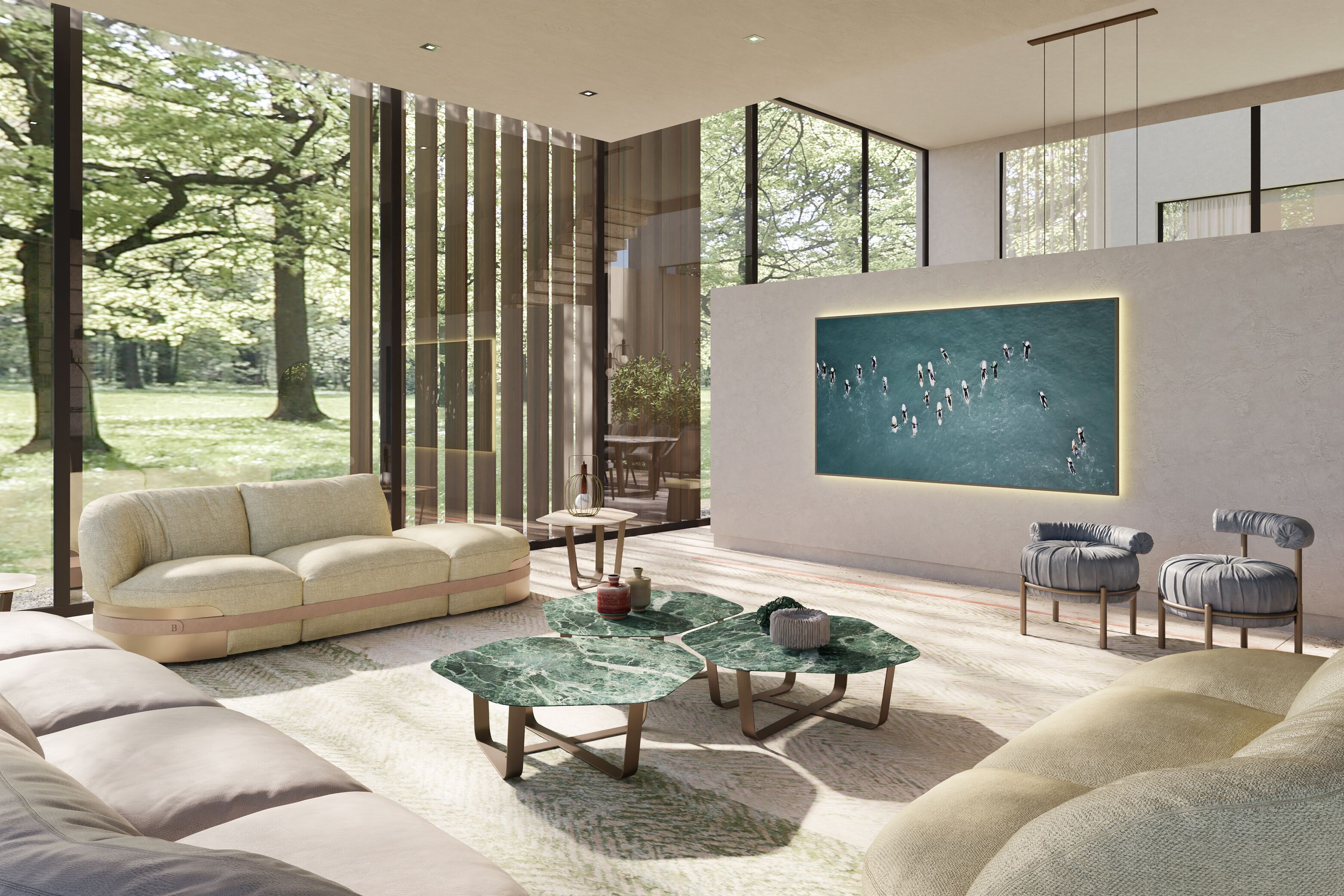 Кожаный модульный диван Borzalino BELT ARCH-00138276 - Вид №6