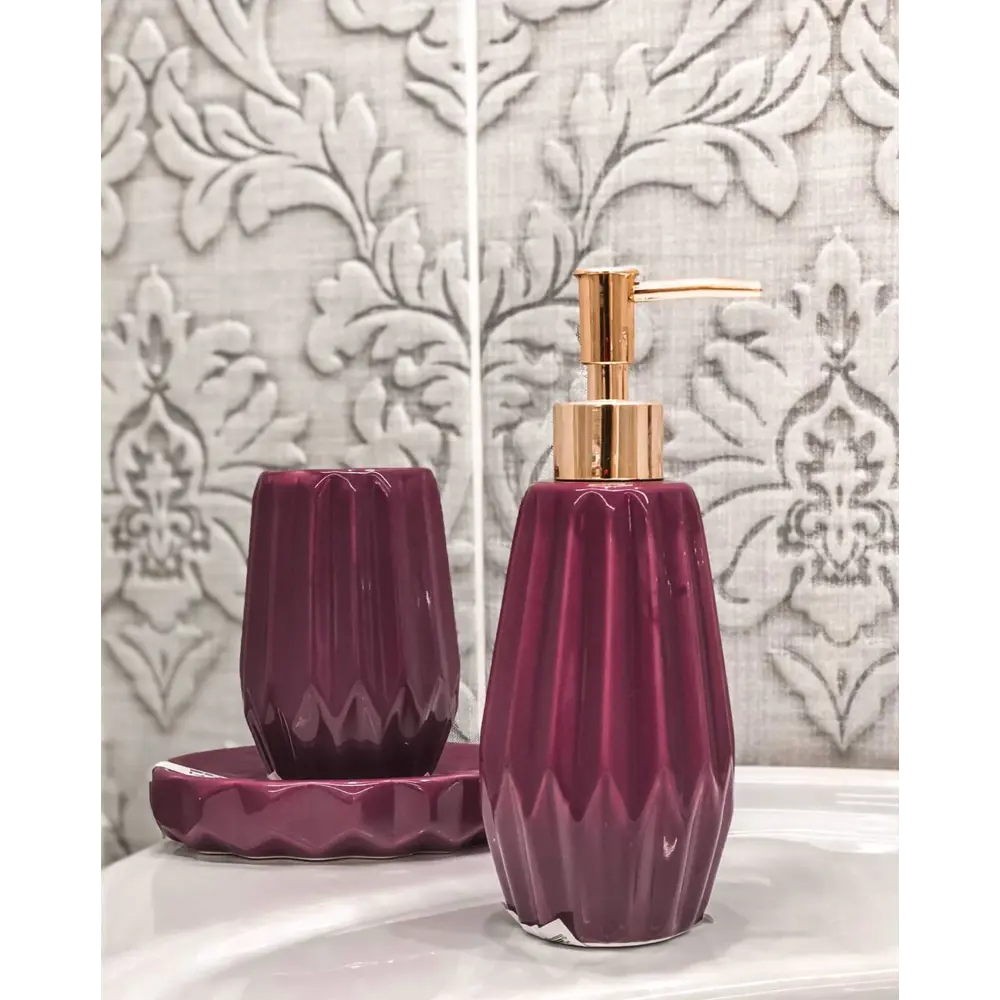 Мыльница Purple керамика цвет фиолетовый 82369136 STLM-2109493 PROFFI HOME - Вид №2