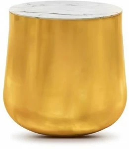 Scarlet Splendour Круглый журнальный столик из мрамора Terra