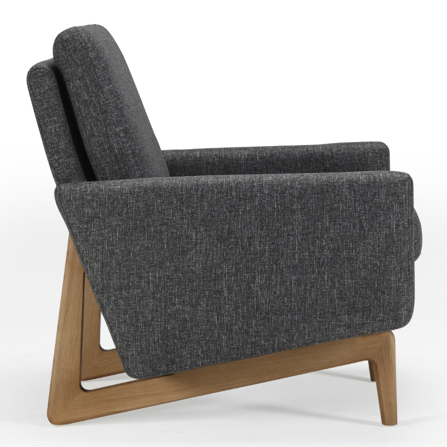 Кресло Egsmark, лакированный дуб, темно-серое Kragelund 20001202248 - Вид №2