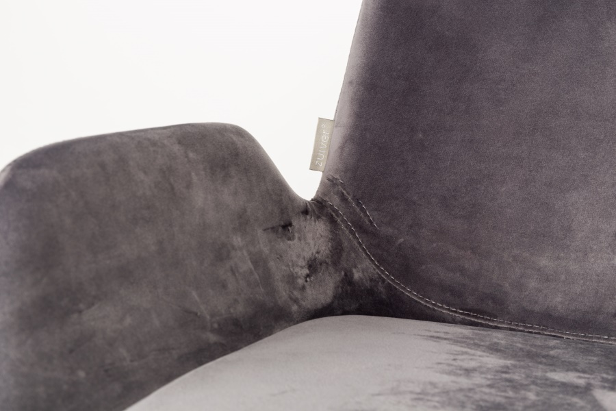 Кресло Brit темно-серое на тонких ножках Zuiver 1200142 - Вид №8