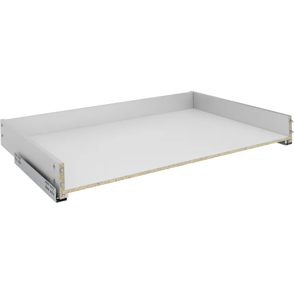 Выдвижной ящик для кухни 75.2x8.1x51.1 см KONSENSA ДСП цвет серый Отсутствует STLM-2045136 - Вид №1