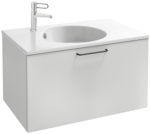 EB2512-R9-N18 Тумба под столешницу 80 см, 1 верхний ящик, черная ручка JACOB DELAFON ODÉON RIVE GAUCHE