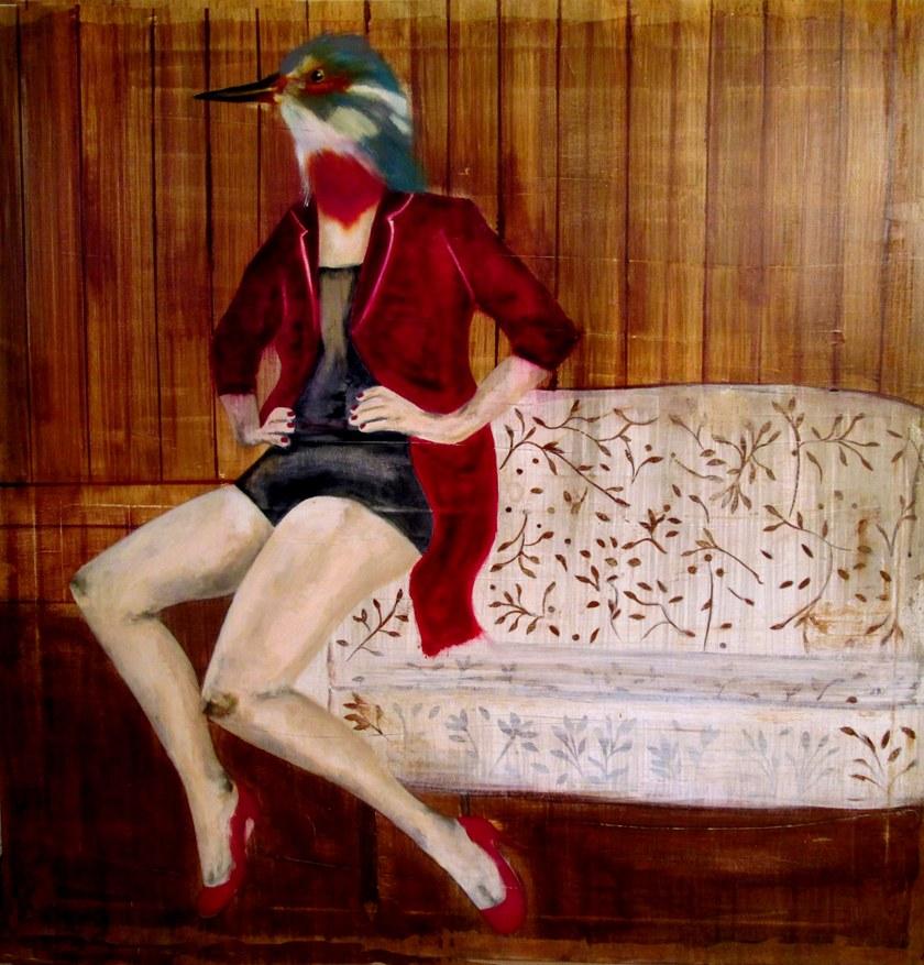 ICI ET LÀ Смешанная техника на холсте K. fabrizzi Kf17 - Вид №1