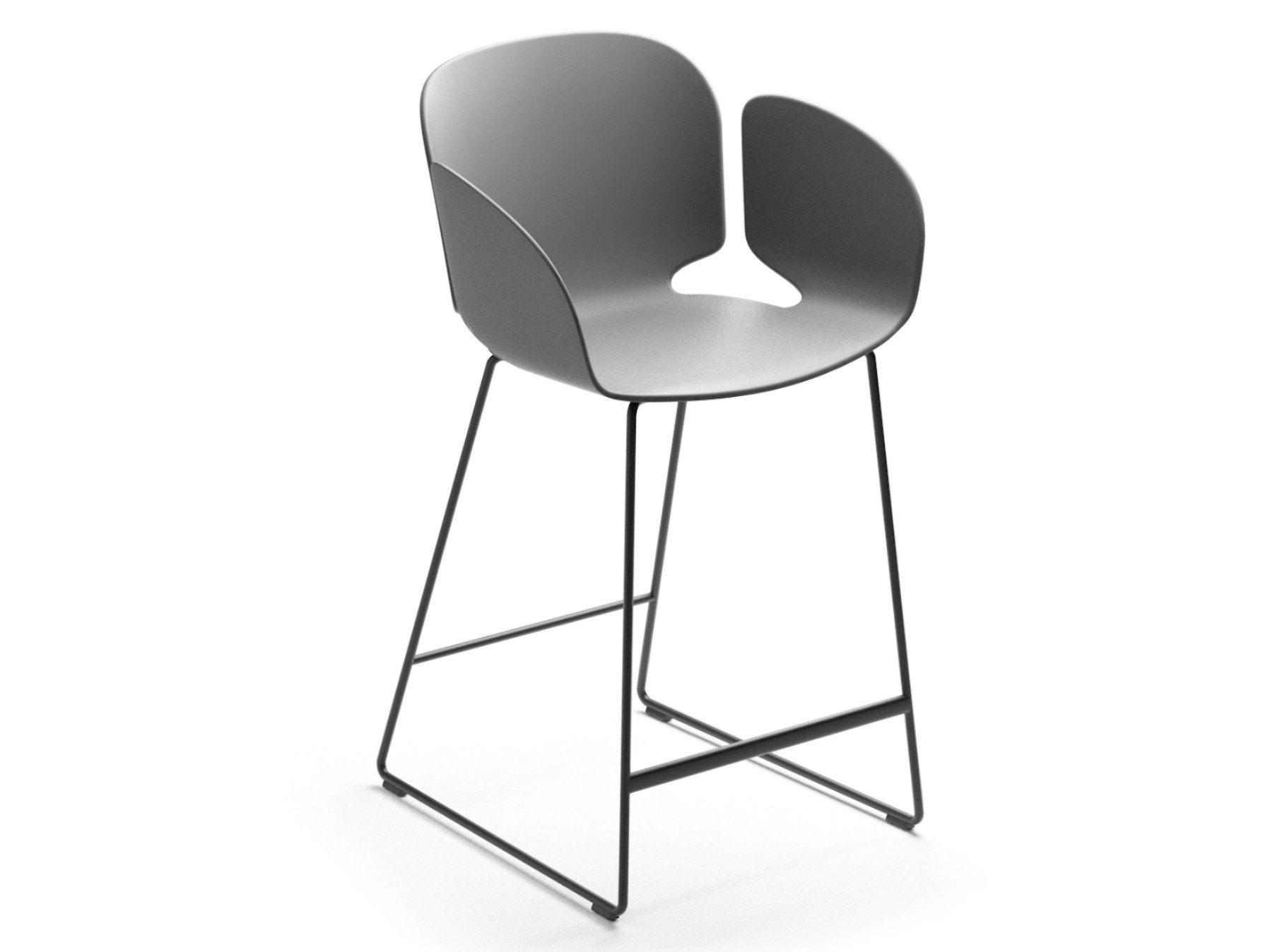 Высокий табурет из полипропилена с подлокотниками Sellex гнездо ARCH-00135132 - Вид №2