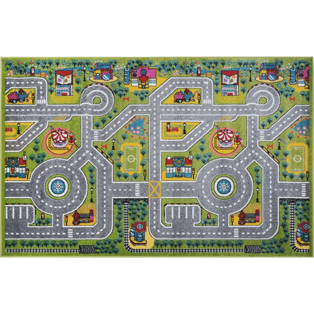Ковер полипропилен Art Kids LM11 200x300 см цвет зеленый 83141670 STLM-2053726 Santreyd  - Вид №1