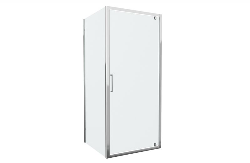 Душевое ограждение (без поддона), одна распашная дверь DROP BS090.2110A bravat - Вид №2