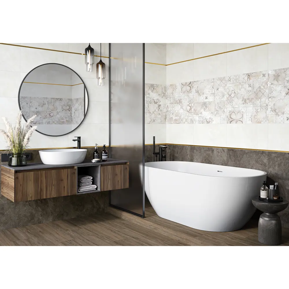 Настенная плитка Alma Ceramica Oxford 40 30x60 см 1.98 м² матовая цвет коричневый 89457773 STLM-2146159 - Вид №3