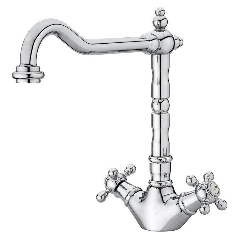 235700 BASIC/PREMIUM Ретро Носик 1866 Моноблочной раковины Хром GRB MIXERS 