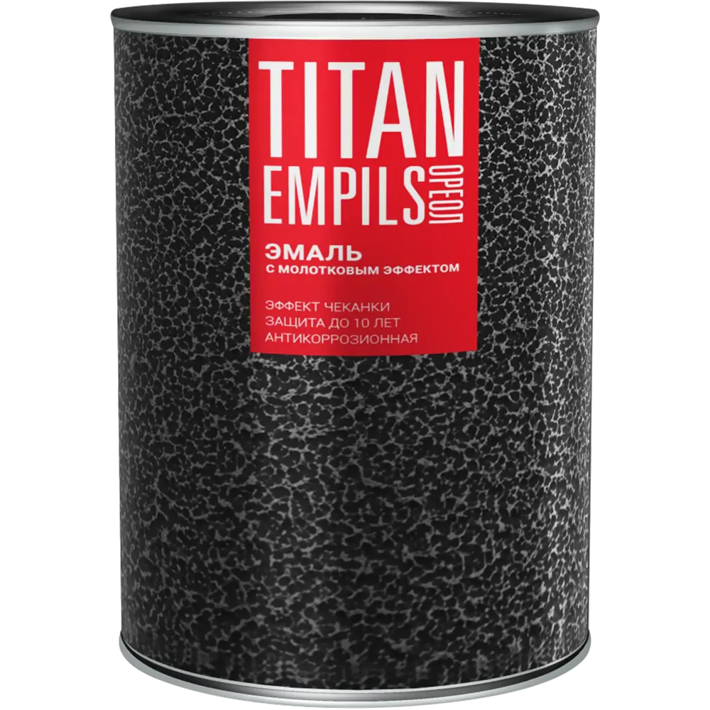 Грунт-эмаль 3 в 1 Ореол Titan молотковая цвет темно-зеленый 0.8 кг 84439785 STLM-2208174  - Вид №1