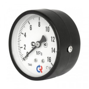 TM-310T.0216 Манометр TM310T с задним подключением Valtec 1/4", 0-16 бар
