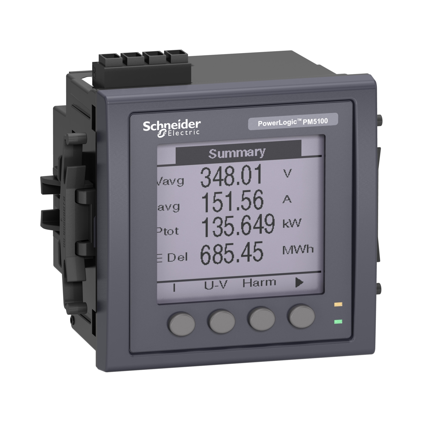 METSEPM5310RU Поверенный измеритель мощности PM5310 RS-485, 2DI/2DO Schneider Electric PowerLogic 
