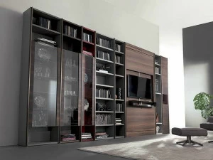 Fimar Книжный шкаф настенный отдельно стоящий с подставкой под телевизор Edis system