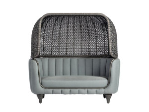 2-местный садовый диван из ротанга