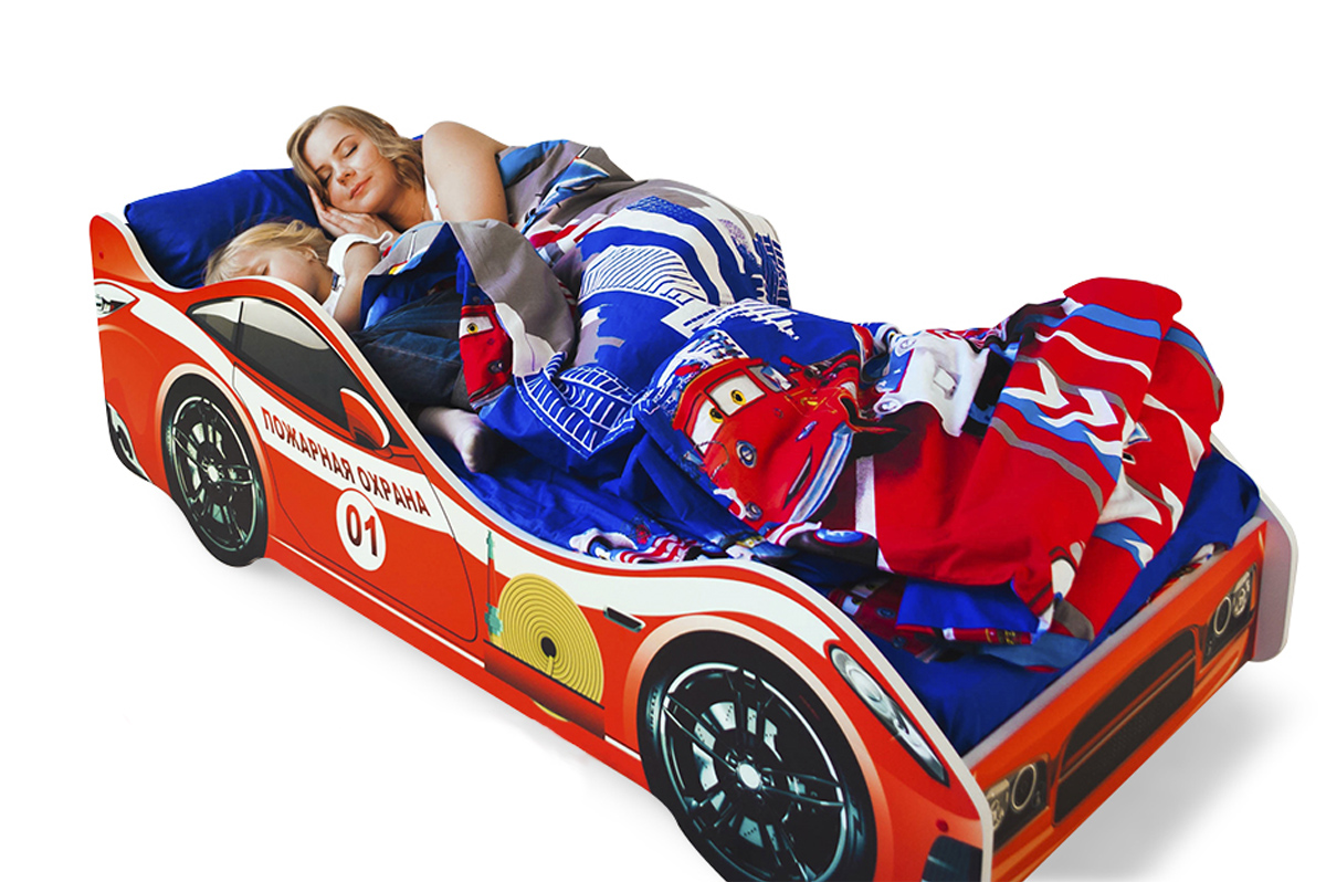 Детская кровать-машина "Пожарная охрана" БЕЛЬМАРКО  326747 Красный Santreyd  - Вид №1